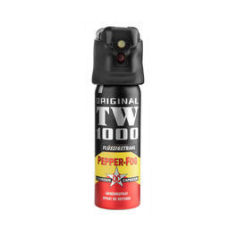 Abwehrspray TW1000 Pfefferspray mit LED zielgenauer Strahl, 63 ml