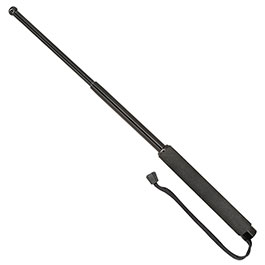 BlackField Teleskopschlagstock 21 mit Moosgummigriff und Handschlaufe schwarz