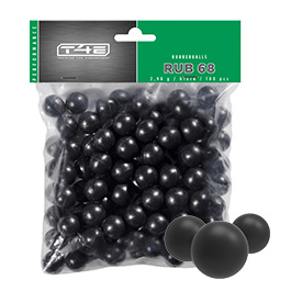 T4E Rubberballs RUB 68 Kaliber .68 schwarz 100 Stck