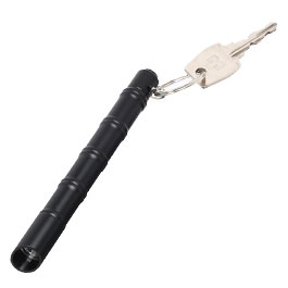 Kubotan Light Defender mit integrieter LED-Taschenlampe und Schlüsselring schwarz Bild 3