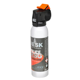 VESK RSG Police Pfefferspray, 200 ml Breitstrahl mit Weitstrahlventil