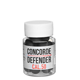 Concorde Defender Rubber Balls Kaliber .50 in Schraubdose 30 Stck schwarz