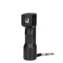 Plegium Pfefferspray Smart mit LED, Strobo, Sirene und GPS Tracking schwarz