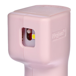 Plegium Pfefferspray Smart mit LED, Strobo, Sirene und GPS Tracking pink Bild 6