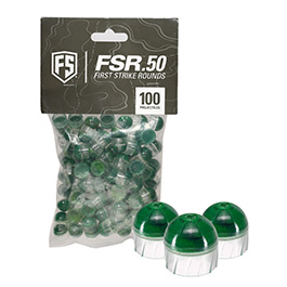 First Strike Farbkugeln FSR .50 Präzisionskugeln Kaliber .50 - 100 Stück grün