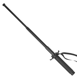 Blackfield Teleskop Schlagstock 21 Zoll mit Handschutz schwarz inkl. Nylonholster und Handschlaufe