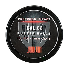 Kleinbild 3 Precision Impact Rubber Balls 3,4g Kaliber .68 schwarz 100er Dose