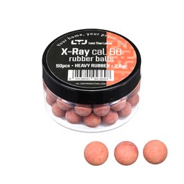 LTL X-Ray Heavy Rubber Balls Kaliber .50 in Schraubdose 50 Stck rot