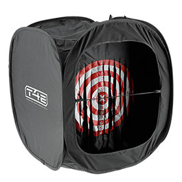 T4E Pop-Up Target Zielkasten mit Buffer Vorhang faltbar schwarz inkl. Transportbeutel