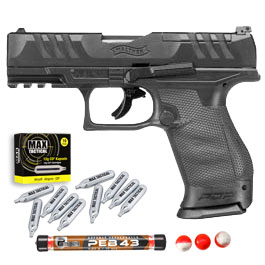 Thumbnail Walther PDP T4E Compact T4E CO2 RAM Pistole Kal. .43 im Set inkl. Pfefferkugeln und 12g CO2 Kapseln