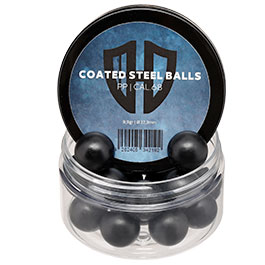Kleinbild 1 Coated Steel Balls Kaliber .68 mit Kunststoffmantel 9,9g schwarz 20er Dose