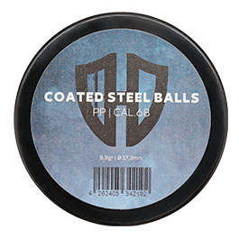 Kleinbild 3 Coated Steel Balls Kaliber .68 mit Kunststoffmantel 9,9g weiss 20er Dose