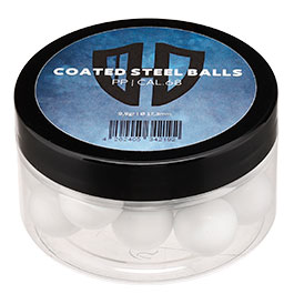 Kleinbild 4 Coated Steel Balls Kaliber .68 mit Kunststoffmantel 9,9g weiss 20er Dose