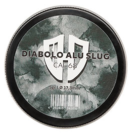 Kleinbild 3 Diabolo Slug CNC Aluminiumgeschosse Kaliber .68 fr TR68 / HDR68 silber 10er Dose