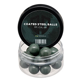 Kleinbild 1 Coated Steel Balls Kaliber .68 mit Kunststoffmantel 8,5g oliv 20er Dose