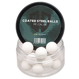 Kleinbild 1 Coated Steel Balls Kaliber .68 mit Kunststoffmantel 8,5g weiss 20er Dose