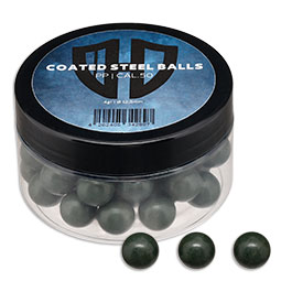 Thumbnail Coated Steel Balls Kaliber .50 mit Kunststoffmantel 4,0g oliv 50er Dose