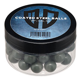 Kleinbild 4 Coated Steel Balls Kaliber .50 mit Kunststoffmantel 4,0g oliv 50er Dose