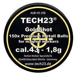 Kleinbild 3 Tech23 Gold-Shot extra harte Aluminium Kugeln 1,8g Kaliber .43 goldfarben 150er Dose