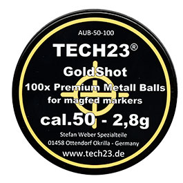 Kleinbild 3 Tech23 Gold-Shot extra harte Aluminium Kugeln 2,8g Kaliber .50 goldfarben 100er Dose