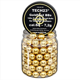 Kleinbild 1 Tech23 Gold-Shot extra harte Aluminium Kugeln 7,2g Kaliber .68 goldfarben 100er Dose
