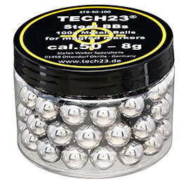 Kleinbild 4 Tech23 Chromstahlkugeln 8g Kaliber .50 silber 100er Dose