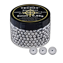 Produktbild zu Tech23 Chromstahlkugeln 0,88g Kaliber 6 mm BB silber 1000er  ...