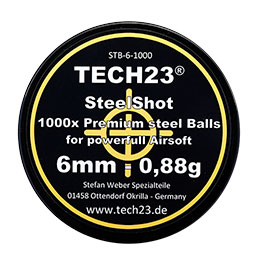 Kleinbild 3 Tech23 Chromstahlkugeln 0,88g Kaliber 6 mm BB silber 1000er Dose