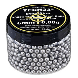 Kleinbild 4 Tech23 Chromstahlkugeln 0,88g Kaliber 6 mm BB silber 1000er Dose