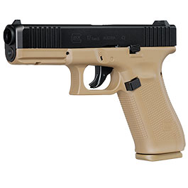Kleinbild 2 Glock 17 Gen.5 T4E mit Metallschlitten CO2-RAM Pistole Kal. .43 schwarz / coyote French Edition