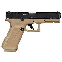 Kleinbild 3 Glock 17 Gen.5 T4E mit Metallschlitten CO2-RAM Pistole Kal. .43 schwarz / coyote French Edition