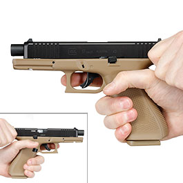 Kleinbild 8 Glock 17 Gen.5 T4E mit Metallschlitten CO2-RAM Pistole Kal. .43 schwarz / coyote French Edition