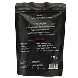 Kleinbild 1 Borner StopControl Rubber Balls Gummikugeln Kal. .50 1,2 g schwarz 200er Beutel