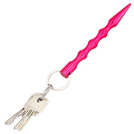 Kleinbild 4 Kubotan gewellt mit Schl�sselring rosa