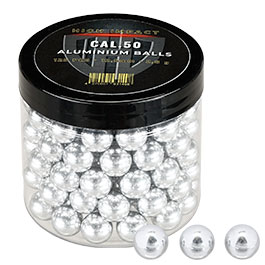 Produktbild zu High Impact Aluminiumkugeln 2,8g Kaliber .50 silber 125er Do ...