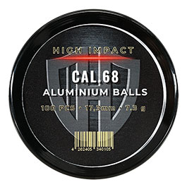 Kleinbild 3 High Impact Aluminiumkugeln 7,3g Kaliber .68 silber 125er Dose