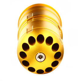 MadBull M922A1 40mm Vollmetall Hülse / Einlegepatrone f. 120 6mm BBs gold Bild 3