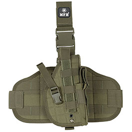 Produktbild zu MFH Pistolenbeinholster rechts oliv 'Molle' ...