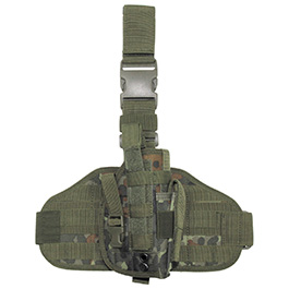 Pistolenbeinholster Molle MFH, flecktarn