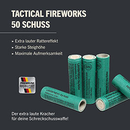 Tactical Fireworks 50 Ratterpatronen für Schreckschusswaffen Bild 1 xxx: