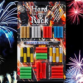 Hard Rock Los Angeles Feuerwerk Sortiment 45-teilig für Schreckschusswaffen