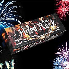 Hard Rock Star Feuerwerksterne Signaleffekte 20 Stück