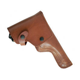   brauner Lederholster fr ME P08 Schreckschusspistolen 9mm P.A.K.