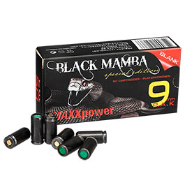 Black Mamba MAXXPower Platzpatronen Kal. 9mm P.A.K. 50 Stck