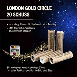 Kleinbild 1 London Gold Circle Signalmunition 20 St�ck goldener Schweif blaue Sterne
