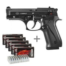 Ekol Firat Compact Schreckschuss Pistole 9mm P.A.K brüniert inkl. 250 Platzpatronen