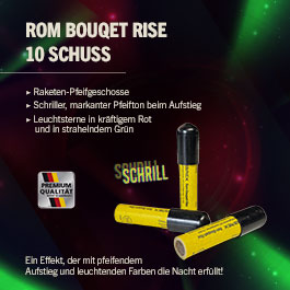 Rom Bouquet Rise Signalmunition 10 Schuss Pfeifton und rot und grün leuchtenden Sternen Bild 1 xxx:
