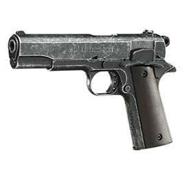 Versandrcklufer ME 1911 Schreckschuss Pistole Kaliber 9 mm P.A.K Antik Look Holzgriffschalen