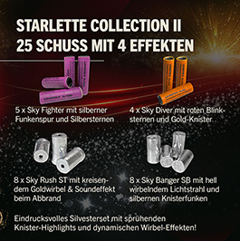Kleinbild 1 Starlette Collection II 25-teilig Signaleffekte f�r Schreckschusswaffen