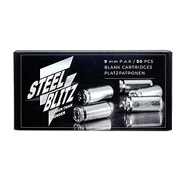 Pobjeda Steel Blitz Knallpatronen 9mm P.A.K. 50 Stück Bild 4